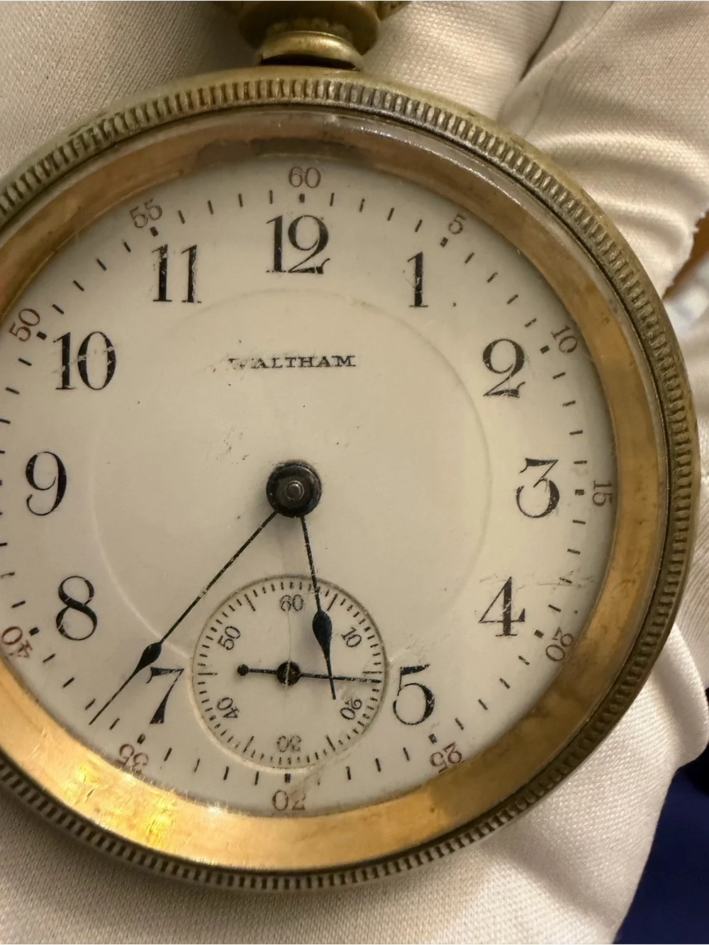 Antique Waltham Open Face Mechanical Pocket Watch – Needs Service / Repair